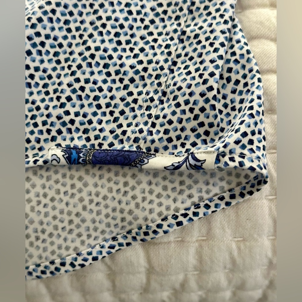 Robert Graham White and Navy Microdot Dress Shirt - Picture 9 of 14